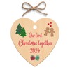 Second Ave Our First Christmas Together Wooden Hanging Heart Christmas