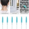Tbestmax 50 Pcs Varitas de Mascara Desechables, Cristalino Ceja Spoolies