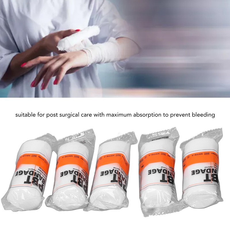20pcs Gauze Roll Disposable Highly Absorbent Breathable Stretch Medical Gauze