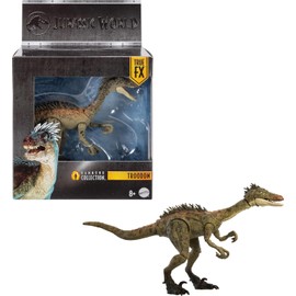 Jurassic World Hammond, Dinosaurio Troodon, Detalles auténticos y articulaciones, para Adultos y niños a Partir de 8 años, JDJ11