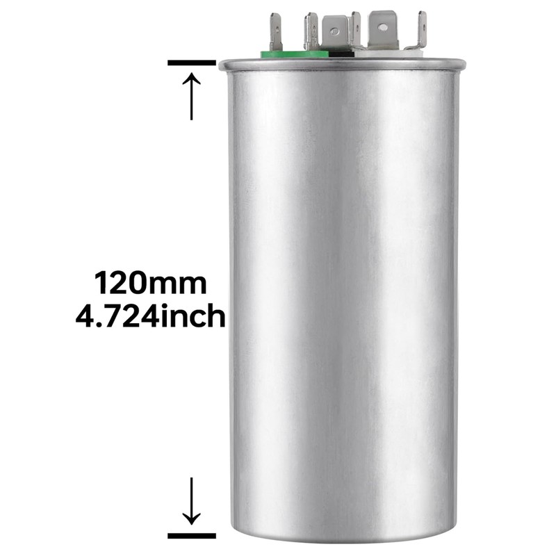 BOJACK 40/10 uF 40+10 MFD 370/440 VAC CBB65 Dual Run