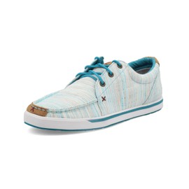 Twisted X Women's Hooey Loper, Moc Toe, Blue & Multi, 7 M