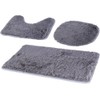 Vilde Bathroom Rug Set Bath Mat Set Bath Mat Grey