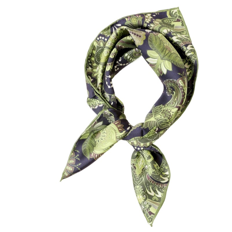 Prettystern Unisex Hand-Rolled Silk Neckerchief Silk Neckerchief for Men and