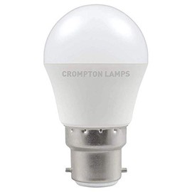 Crompton Lamps LED Golfball 5.5W B22 Warm White Opal (40W Equivalent)