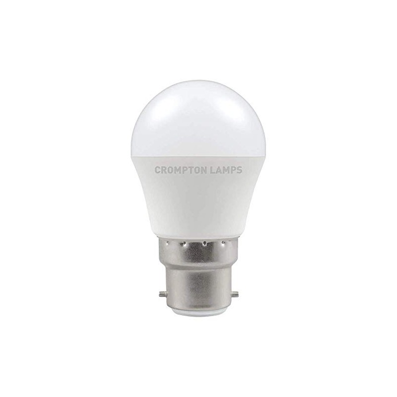 Crompton Lamps LED Golfball 5.5W B22 Warm White Opal (40W