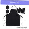 LABRIMP Cooking Apron Suit Heat Resistant Mitts Pot Holders Set
