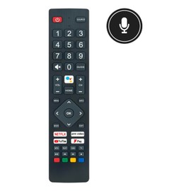 VINABTY POF/RMC/0004 Replace Voice Remote Control Fit for Polaroid tv Remote Control P50UAM2351U P32RAM1071U PA32H4312LEKB Smart HD Ready LED Android TVs