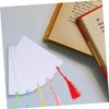 SEWACC 10 Sets Aluminum Blank Bookmarks with Tassels for Sublimation