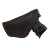 Barsony - Brown Leather IWB Holster + Magazine Pouch Compatible