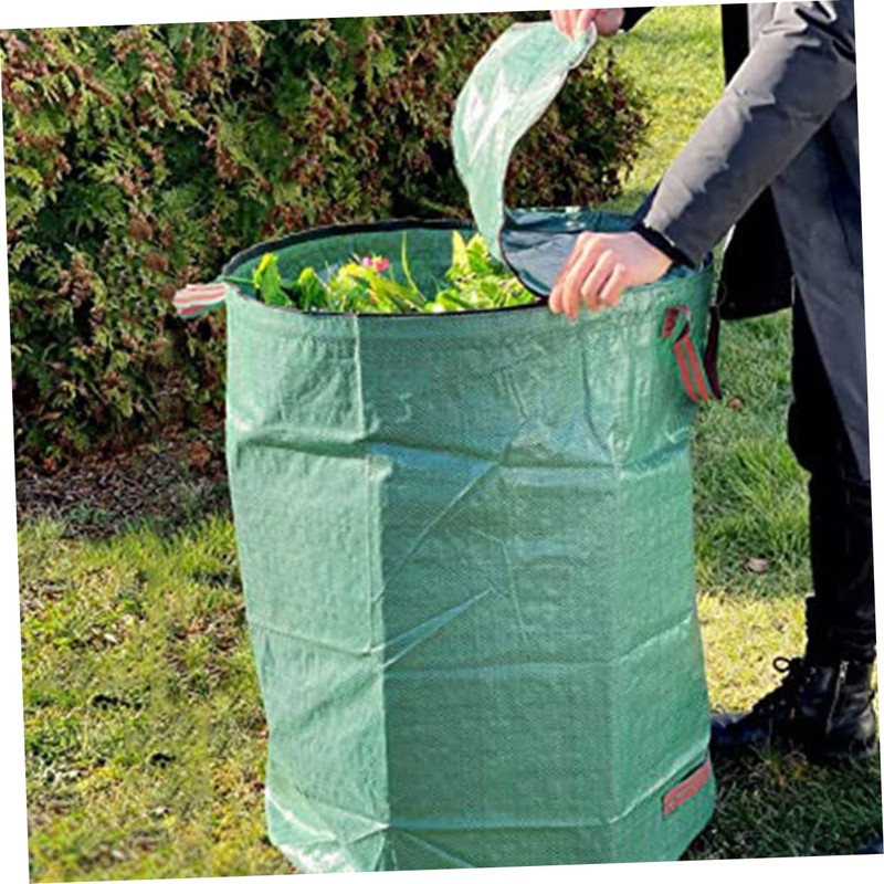 Sosoport Leaf Collection Bag Large Capacity Leaf Trash Bag Waterproof