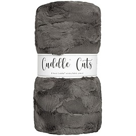 Shannon Fabrics 2 Yard Luxe Cuddle Cut Hide, Charcoal