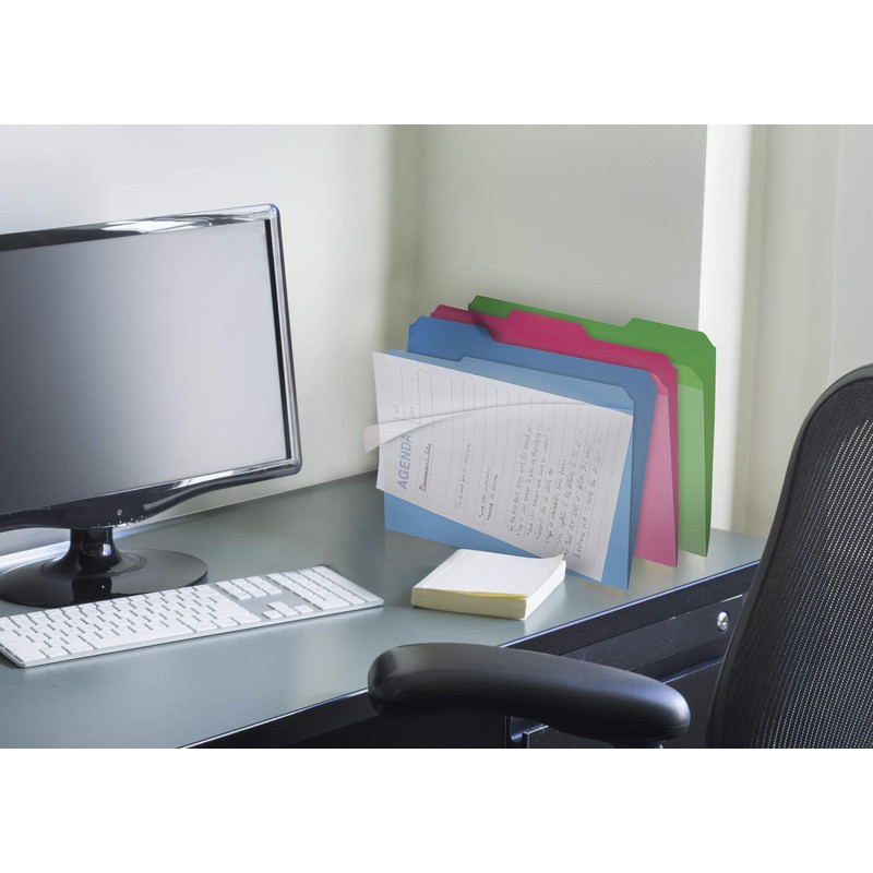 Find It Clear View File Folder with Clear Front Sheet,