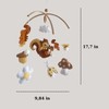 VN3BTOY Woodland Nursery Mobile, Felt Squirrel with Mushrooms, Acorns, Leaves