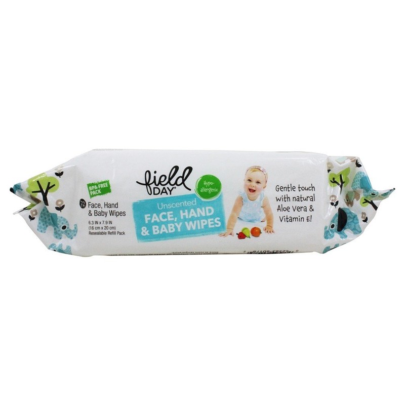 Field Day - Eco-Friendly Baby Wipes Resealable Refill Pack Unscented