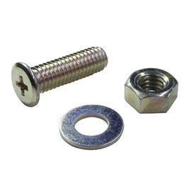 DAIDOHANT Thin Head Screw, Ultra-Low Head, Small Screw Set (With Nuts and Washers)