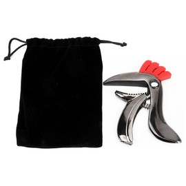 Bird Shape Guitar Capo Zinc Alloy Easily Switch Folk Pop Musical Instruments AccessoriesGlossy Black