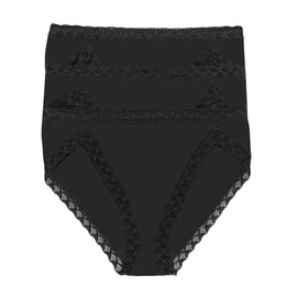 Natori Women Bliss French Cut 3-Pack (Black, XX-Large)