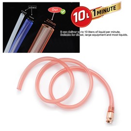 Nutmanel Pump Hose, Shake Hose, Hose Pump, Orange Siphon Pump, Transfer Pump, Hand Pump, Shake Hose, Petrol Self-Priming Hose for Gas/Petrol/Diesel/Fuel