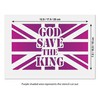 God Save The King Union Jack Stencil - King Charles