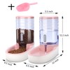 Meikuler Automatic Dog Cat Feeder and Water Dispenser Set,Waterer and