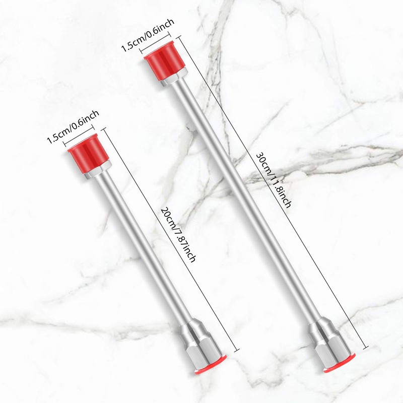 2 Pieces Airless Paint Sprayer Tip Extension Pole 2 Sizes