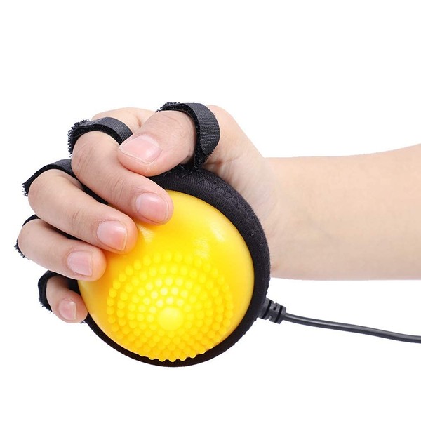 Sonew Electric Massage Ball, Heating Compress Hand Massager Ball Massage Hand and Fingers Physiotherapy Rehabilitation (US Plug)