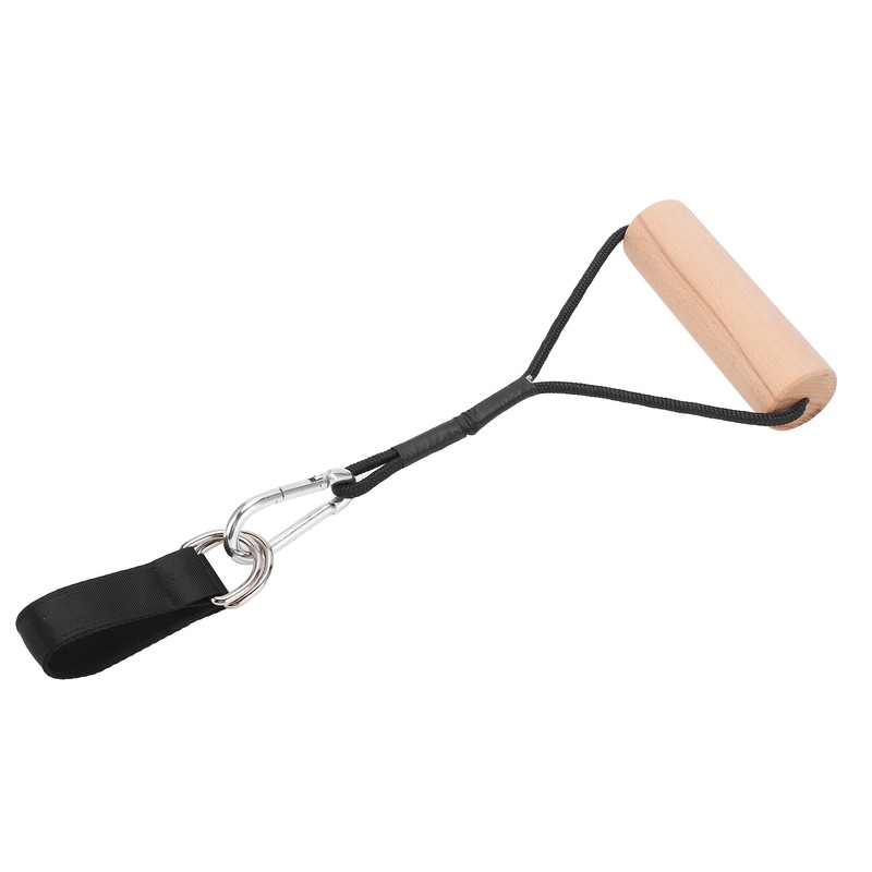 Pull Up Workout Handle Chin Up Wood Grips Heavy Duty