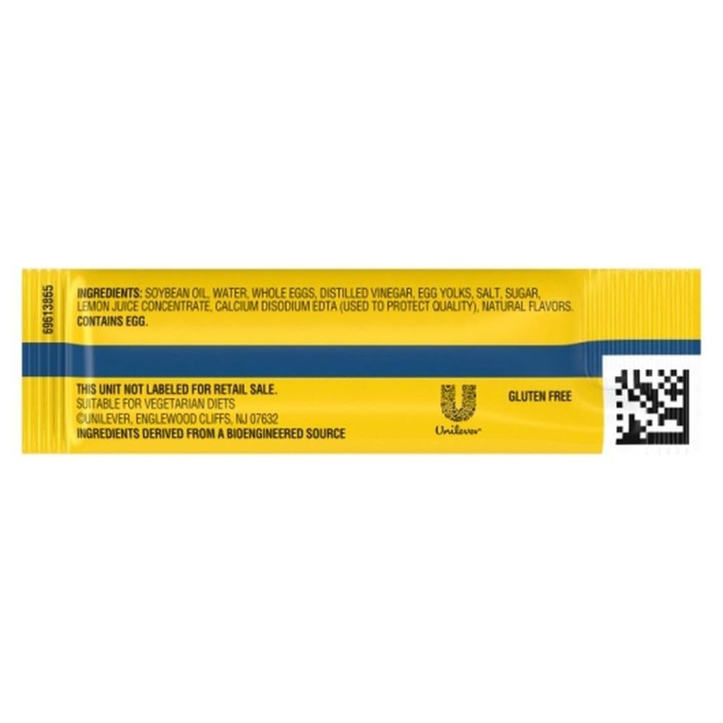 Hellmann's Real Mayonnaise Stick Packets Easy Open, Condiment for Sandwiches,