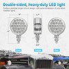 Partsam - 2 luces LED redondas de doble cara y