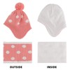LACOFIA Baby Girls Winter Hat and Collar Scarf Set Knit
