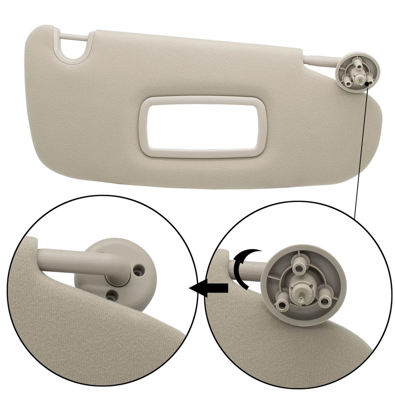 NHILES Left Driver & Right Passenger Sun Visor Compatible with
