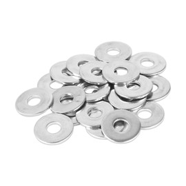 CYEER 200 Pack M5 Washers, M5 x 25mm Washers, 304 Stainless Steel Flat Penny Washers Thickness 1.5mm, Large OD Plain Wide Round Repair Washers for Screws Bolts