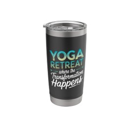 Yoga Retreat Where The Transformation Happens Stainless Steel Insulated Tumbler