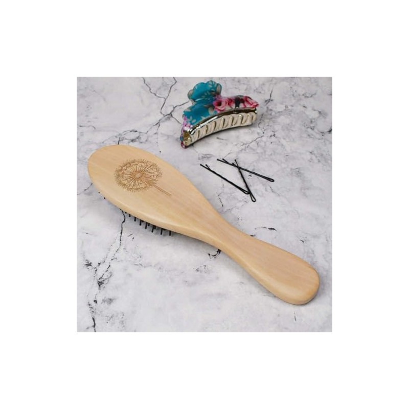 'Single Dandelion' Wooden Hairbrush (HA00055794)