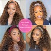 Highlight Ombre 16 Inch Brazilian Real Hair Wig Curly Wigs