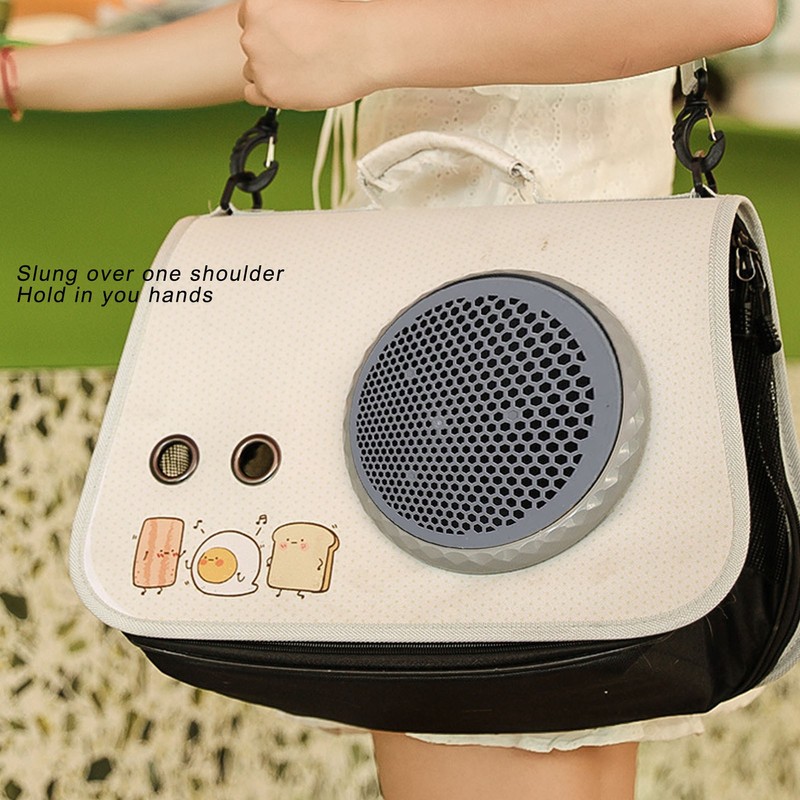 Cat Space Capsule Carrier Breathable Mesh Cover Large Capacity PU