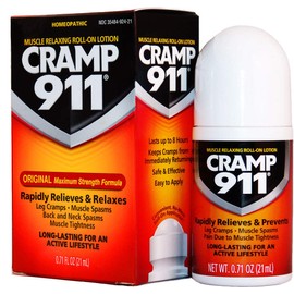 Cramp911 Muscle Relaxing Roll-On Lotion 0.71 oz (21 ml), Pack of 2
