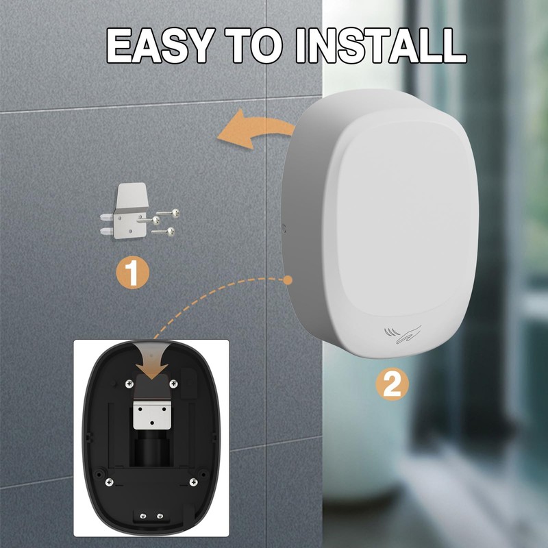 Oxassessly Commercial Compact Hand Dryer with HEPA Filter,High Speed Auto