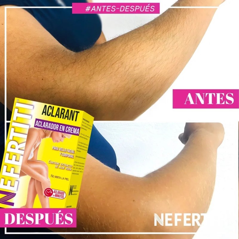 12 Aclaradores De Vello Facial Aclaran-t De Nefertiti Normal Día/noche