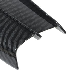Motorcycle Wing Set Universal 1 Pair Aerodynamic Motorcycle Wings Carbon Style Side Panels Winglets Universal Fit, black