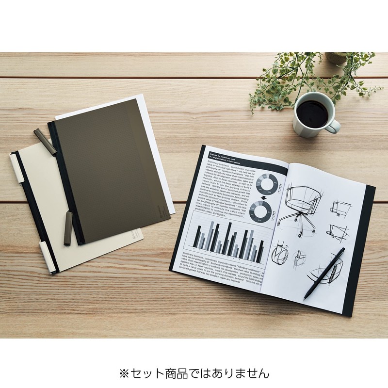 Kokuyo No-BRCN202LS Clip Notebook BIZRACK A4, Sand Beige
