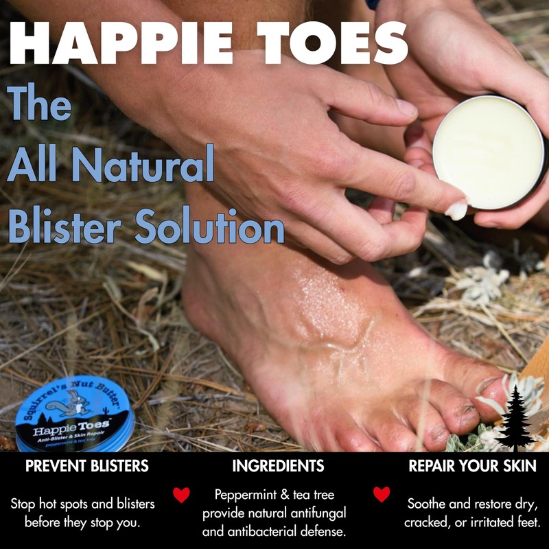 Squirrel's Nut Butter Happie Toes Tin | Blister Prevention &