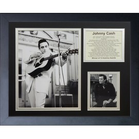 Legends Never Die "Johnny Cash II Framed Photo Collage, 11 x 14-Inch