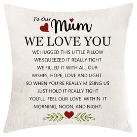 Aocaso Mum Gifts from Daughter Son Mum Cushion Cover Cushion Case Pillowcase Birthday Gifts (Our Mum)