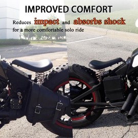 FOVPLUE 5" Seat springs for Solo Seats,Barrel Motorcycle Seat Spring universal fits for Harley Sportster XL883 1200 Bobber Chopper Custom Application, for Honda Yamaha Kawasaki Suzuki,Black