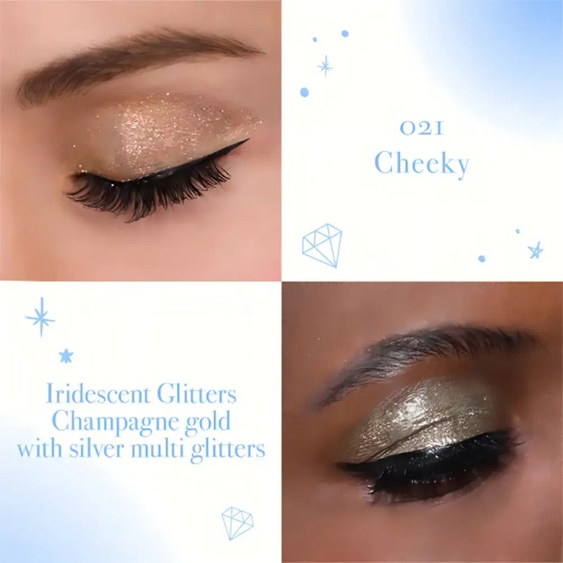Sombra Líquida Moira Cosmetics Con Glitter Diamond Daze Tono 21