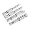 HARFINGTON H3-H8 Pentagon Screwdriver Bit Set 1/4" Hex Shank 2"