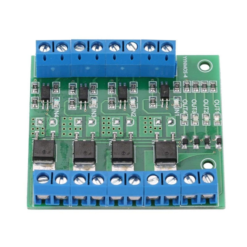 Walfront YYNMOS-4 PLC Amplifier Circuit Board 4-Channel MOS FET Module