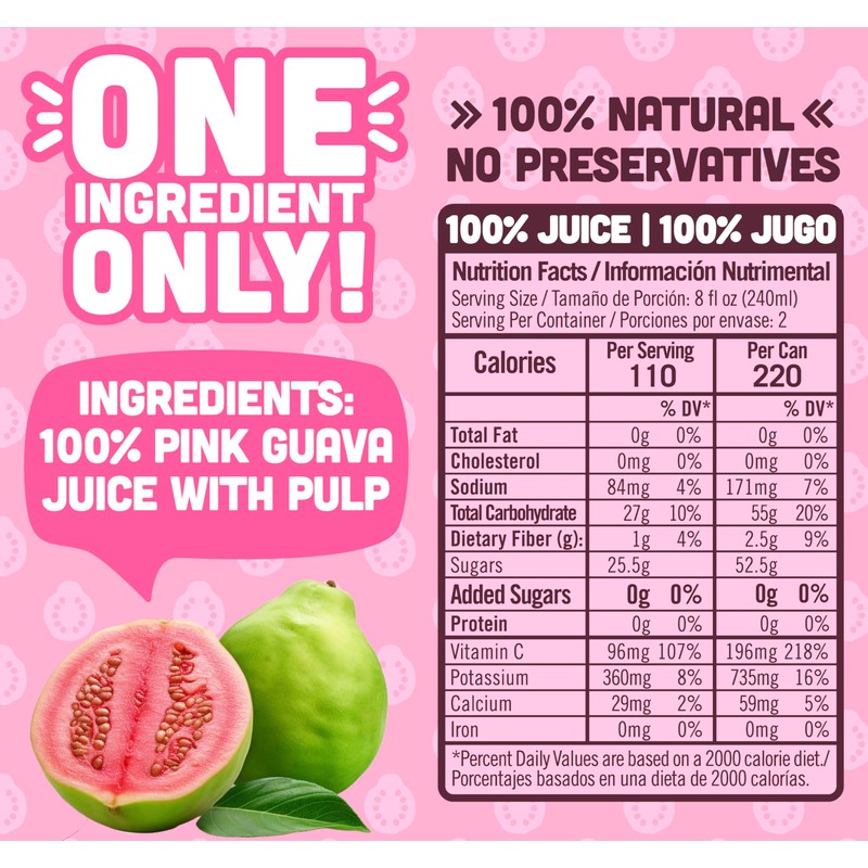 NILO Guava Juice | 100% Squeezed Guayaba Pink Guava |